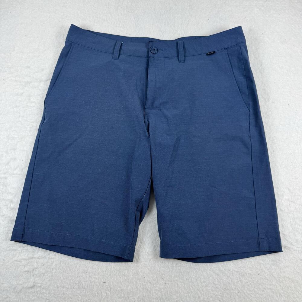 Travis Mathew Shorts Mens Size 34 Blue Chino Golf Stretch Lightweight Casual